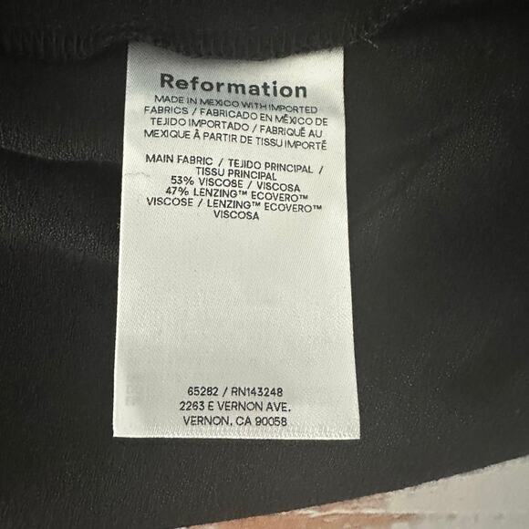 Reformation Vea Maxi Dress Palo Black Size US 10 Minimalist - Picture 6 of 11